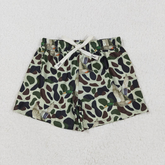 duck on camo trunk boys swimsuit