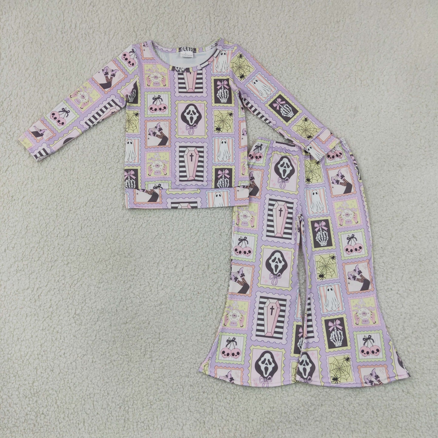 spooky pastel goth Halloween belle pants set girl outfit