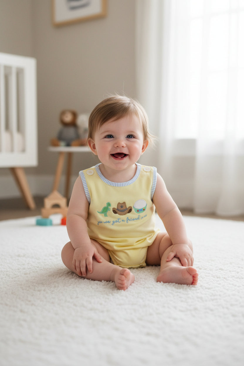 SR4106 embroidery you’ve got a friend in me boy bubble romper