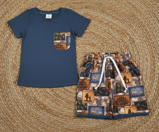 making memories in the woods hunting shorts set