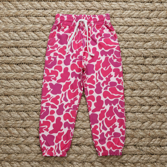 pink camo trousers girl's pants