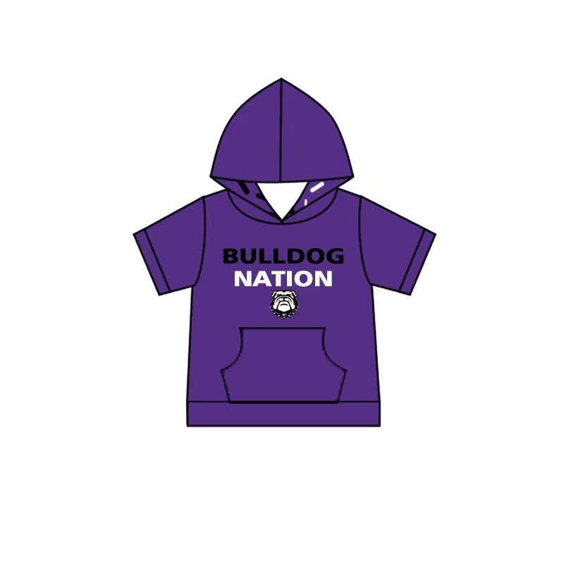 Custom order Alexis  team purple dog S/L hoodie