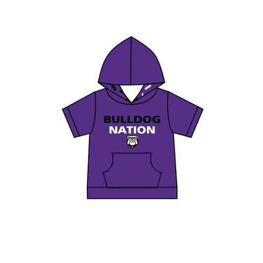Custom order Alexis  team purple dog S/L hoodie