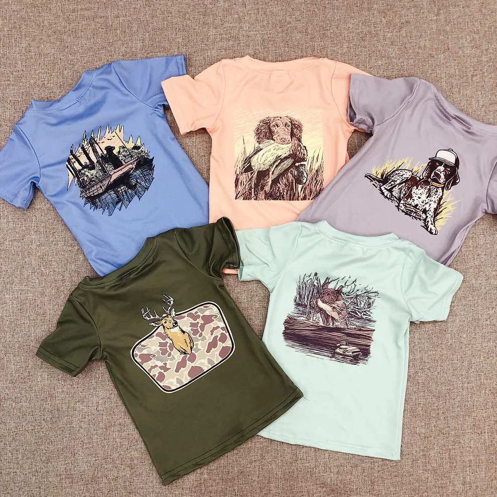 Match Western Baby Boys Short Sleeve Hunting T-shirt Top D 3.15