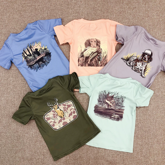 Match Western Baby Boys Short Sleeve Hunting T-shirt Top D 3.15