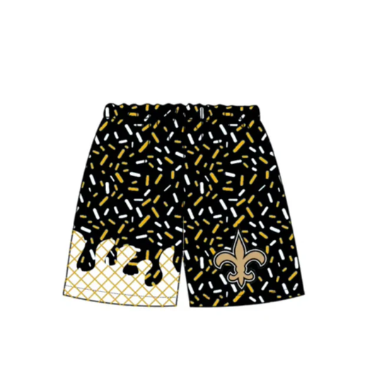 Custom order saint black ice cream sprinkle kids boys team shorts
