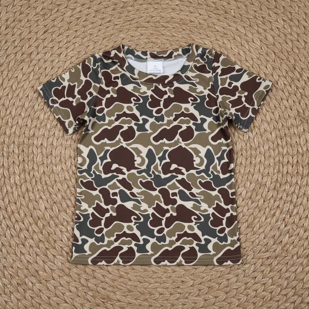 camo tee boys top