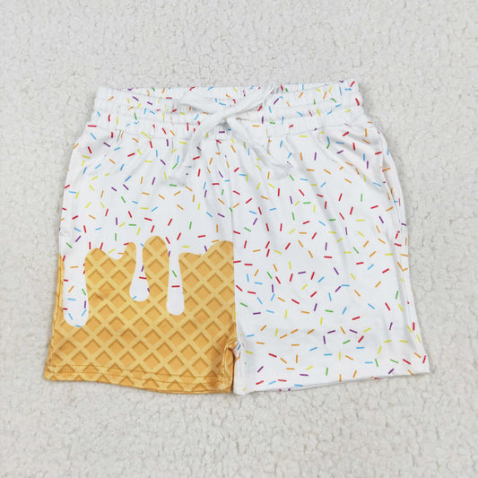 white ice cream boy shorts