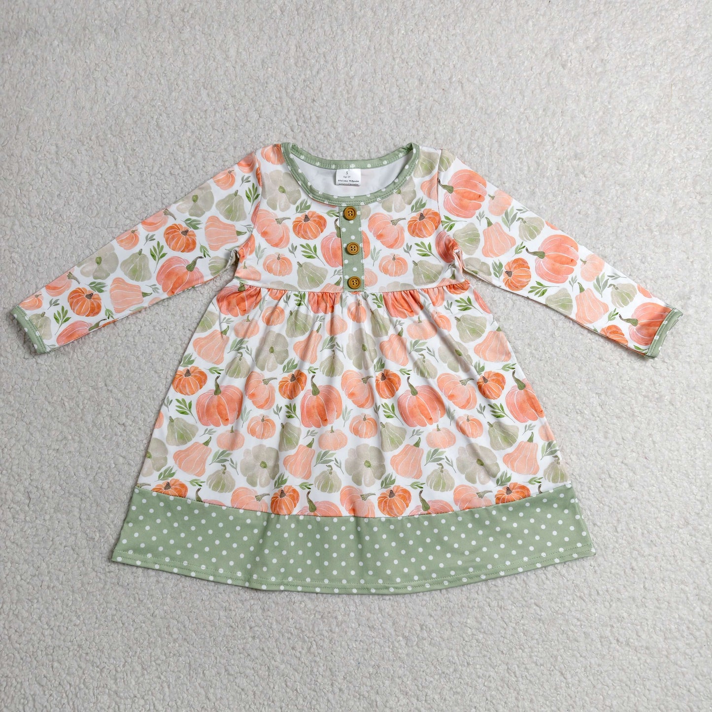 long sleeve pumpkin dress