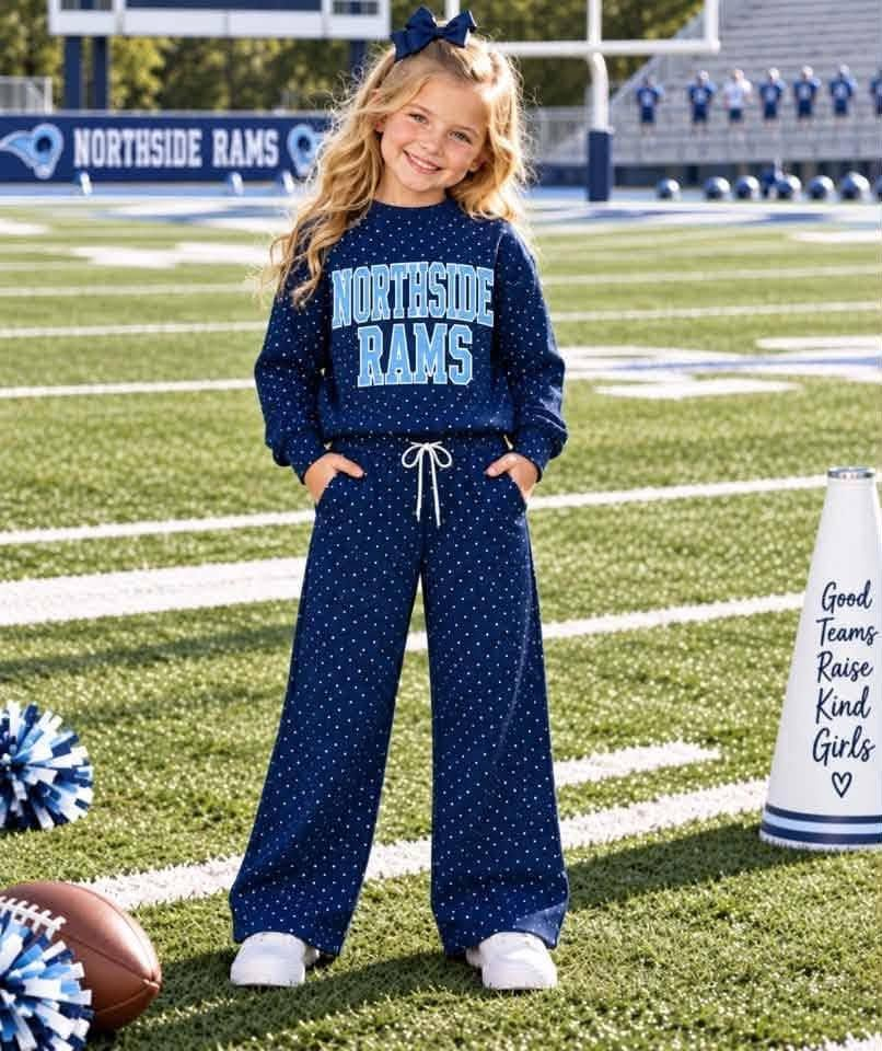 MOQ 5 TAT 6-8weeks 95%cotton 5%spandex school team girls outfit