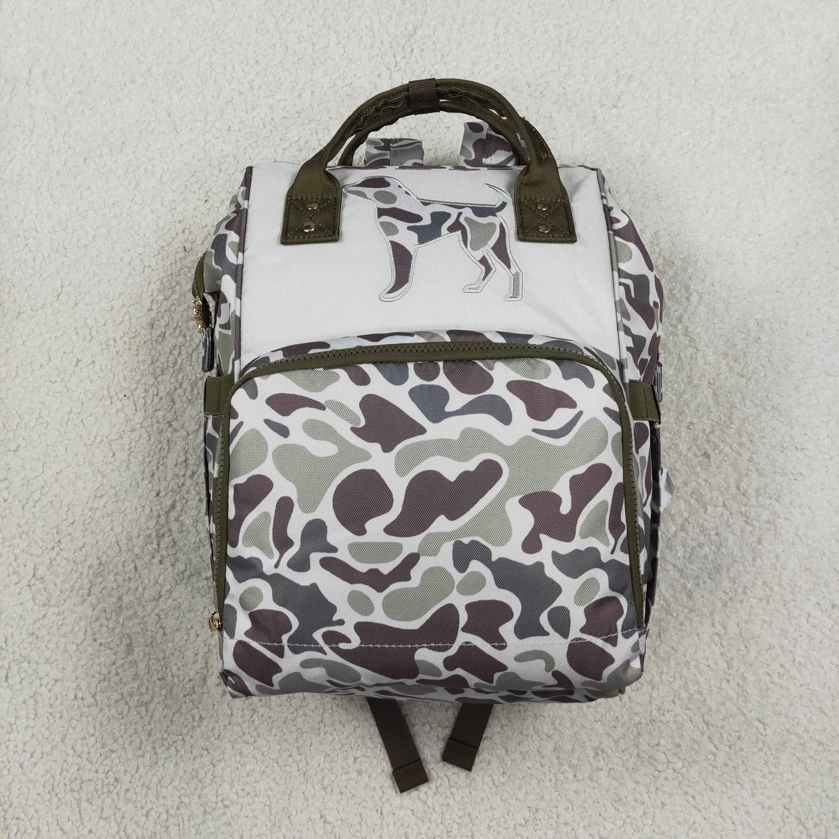 camo diaper backpack for kids