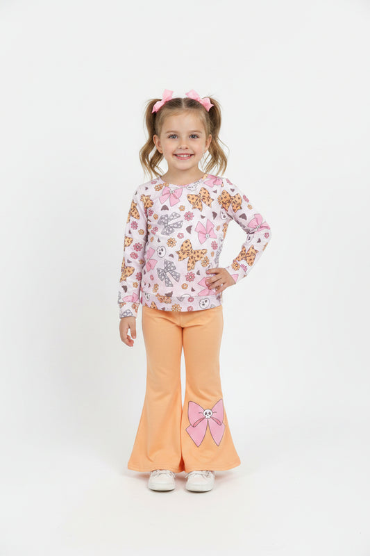 Halloween skull coquette print belle outfit