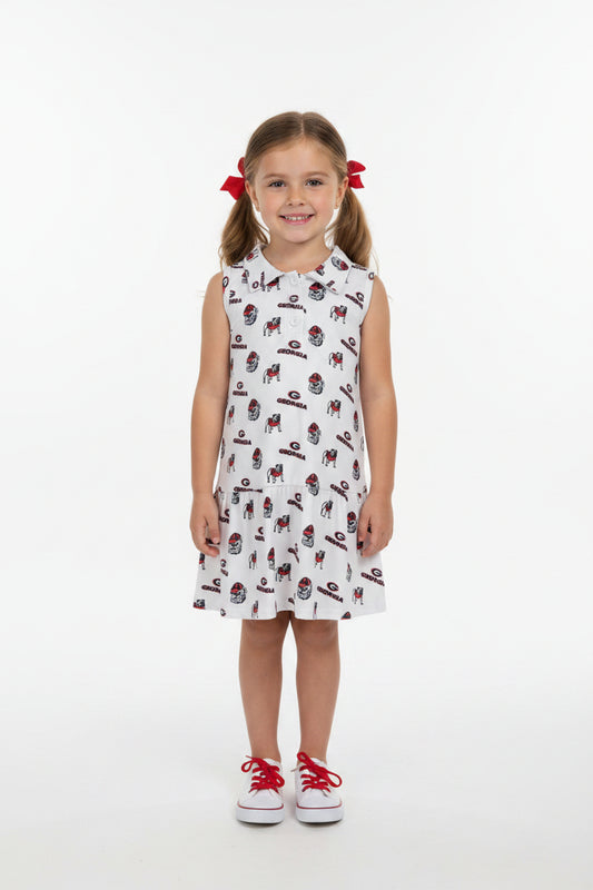 girls bulldogs polo dress