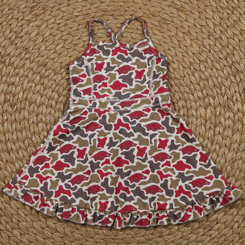 red olive team athletic skort dress