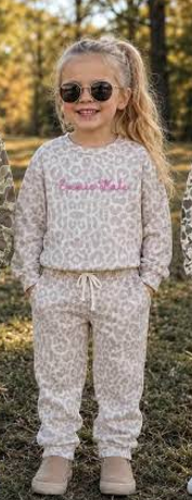 MOQ 5 one items TAT 6-8weeks 95%cotton 5%spandex custom kids camo joggers outfit