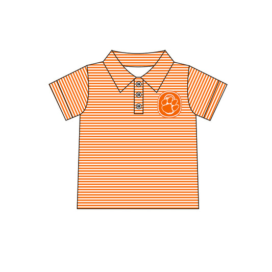 Custom order Mene team orange O paws boy polo