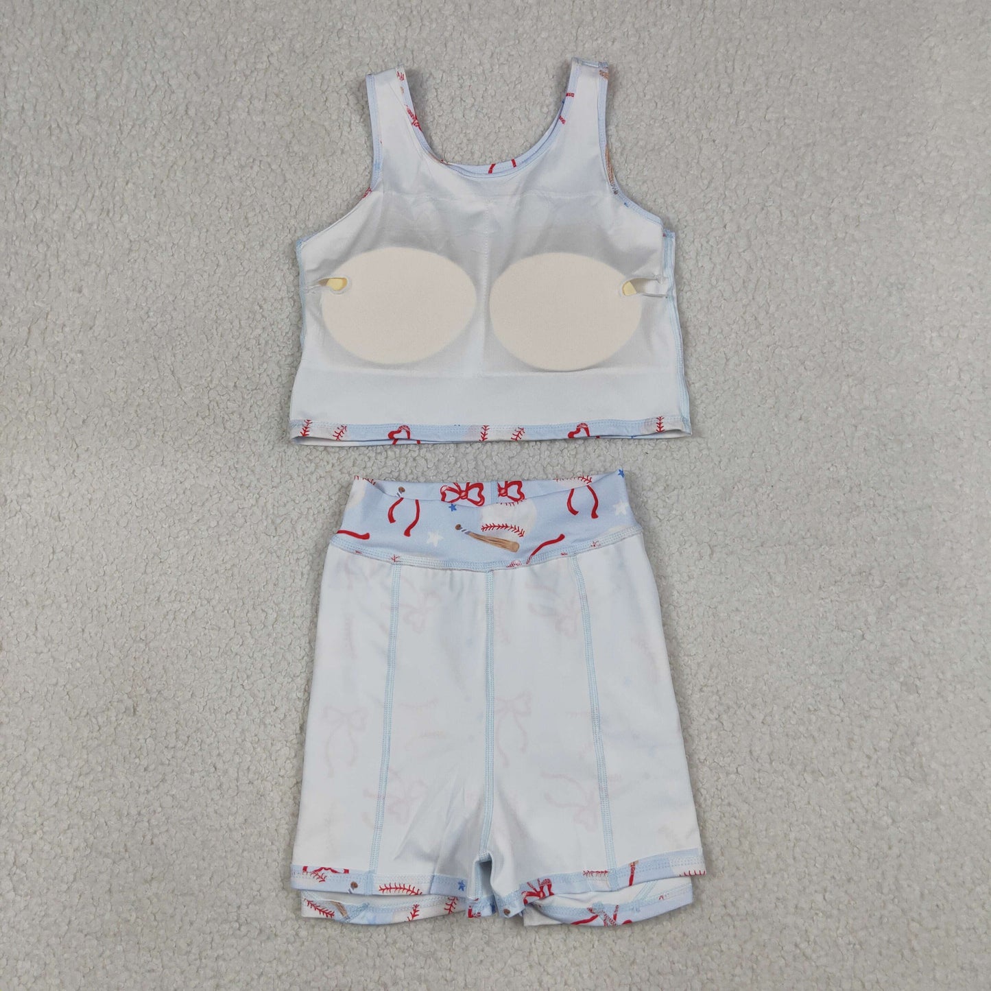 bow baseball athletic skort outfit girls clothes
