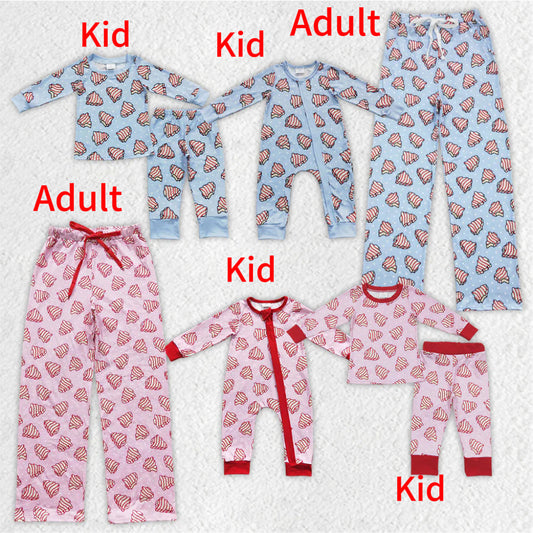 Family Parents Christmas Tree Cake Pajamas Clothes Sets