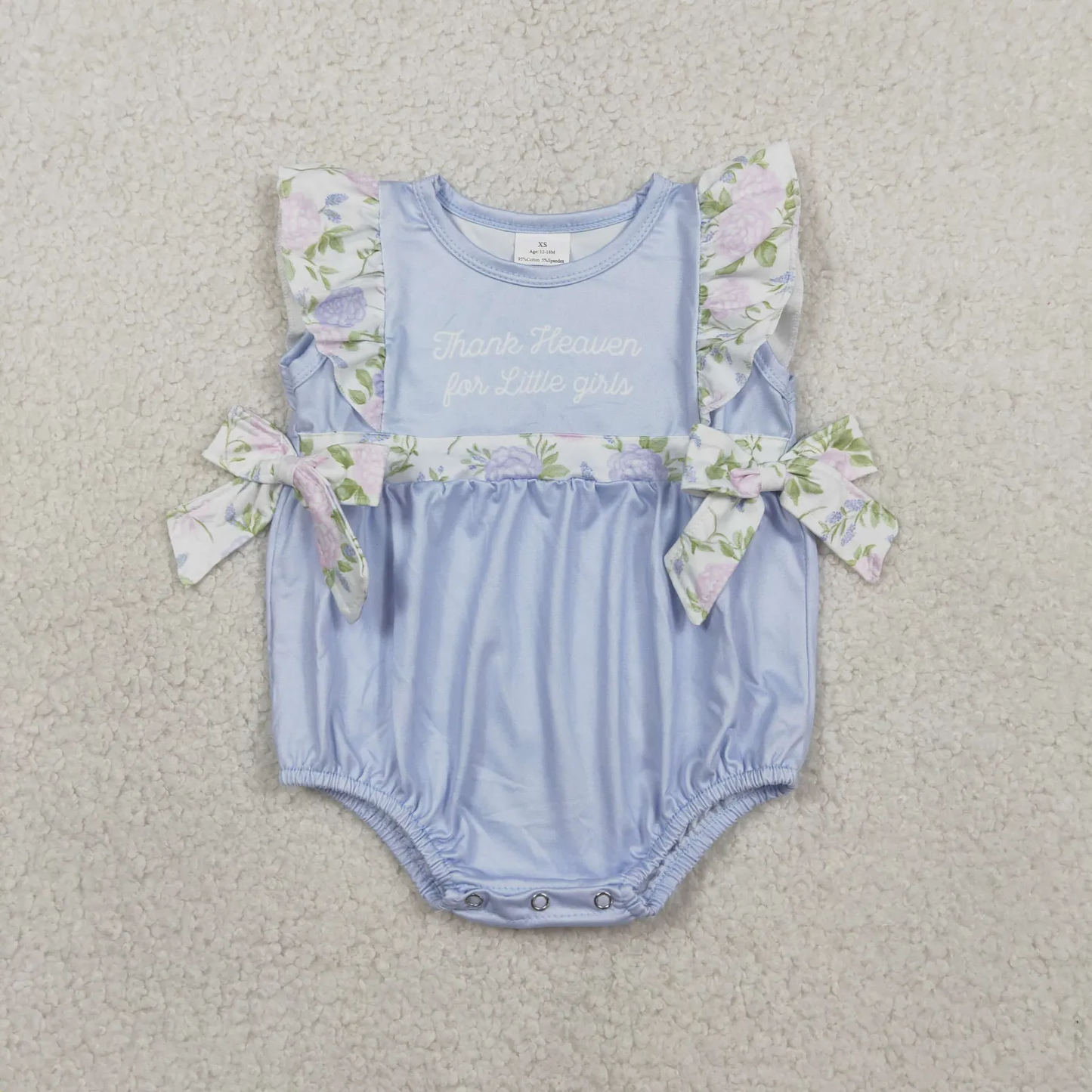 Sibling flower bloomer set and bubble girl clothing