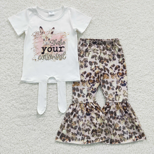 Easter rabbit shirt bell bottoms pants set