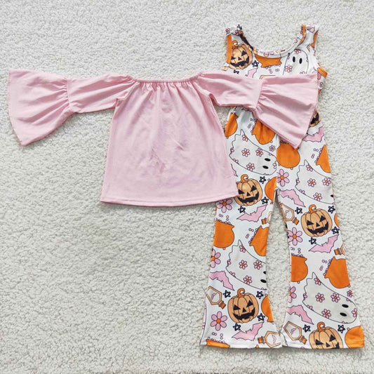 Pink top +punpkin bodysuit GT0223+SR0410