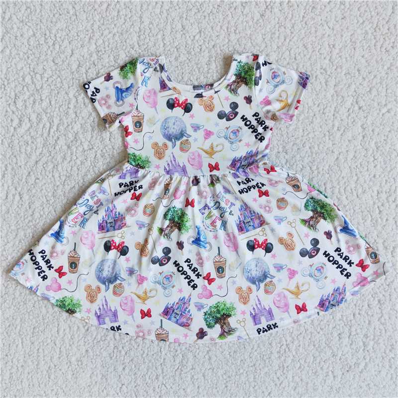 E11-1 short sleeve park hopper dress