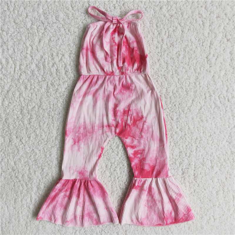 A5-16 New summer baby girls Rose red and white tube top one-piece bubble cotton suit