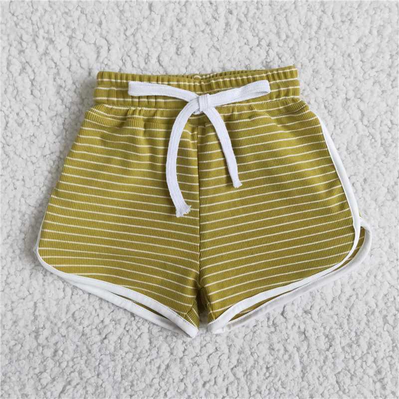 B0-30 Green Striped Shorts