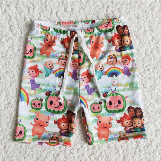 E9-18 watermelon boy swimming trunks