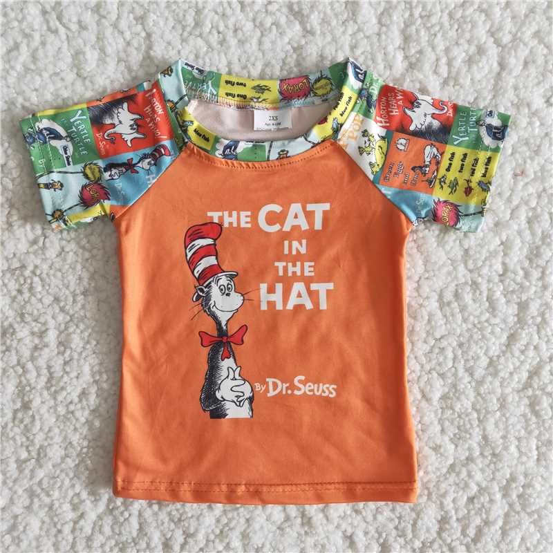 A2-11   Patchwork Boys Short Sleeve Top