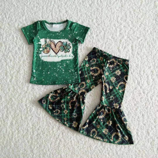 B17-11 Love Clover Short Sleeve + Pants Set