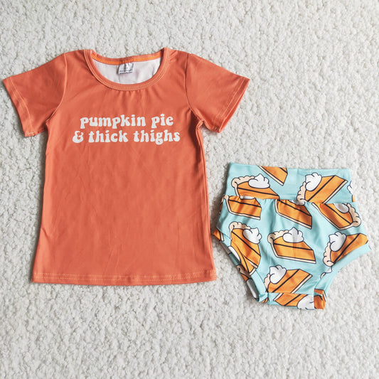 C1-7 Alphabet Brown Top Briefs Cake Set