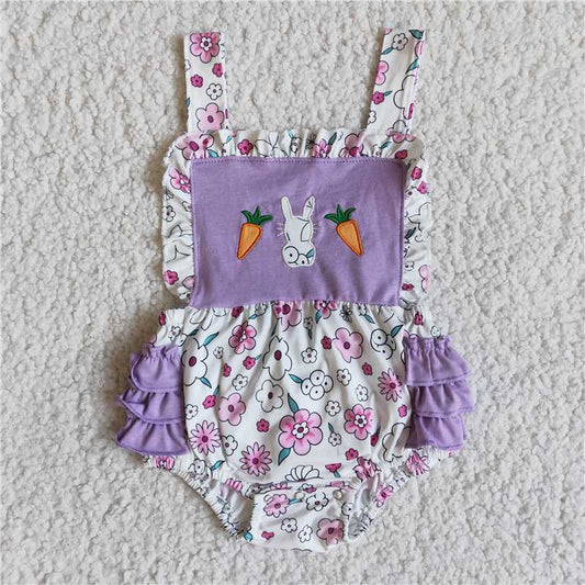 E8-14 New summer Rabbit purple romper