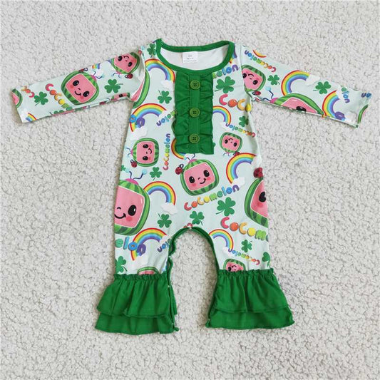 6 A9-4 Green Long Sleeve Bodysuit