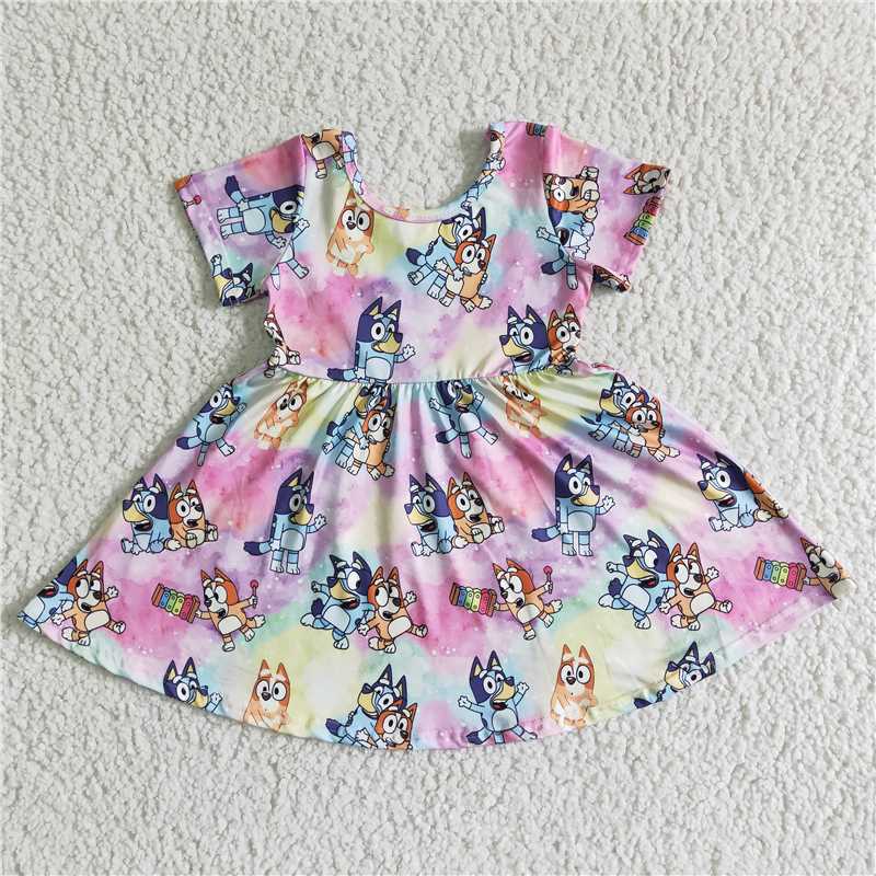 GSD0025 girl short sleeve skirt