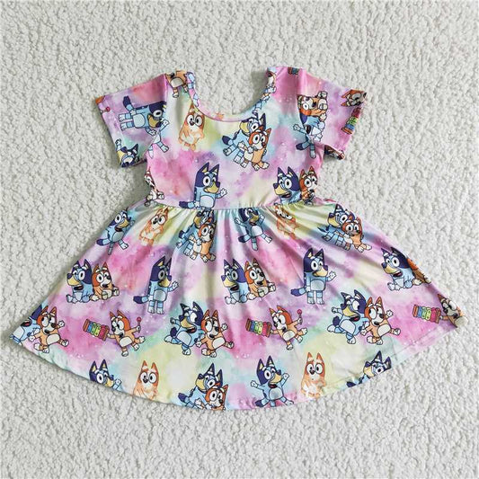 GSD0025 girl short sleeve skirt