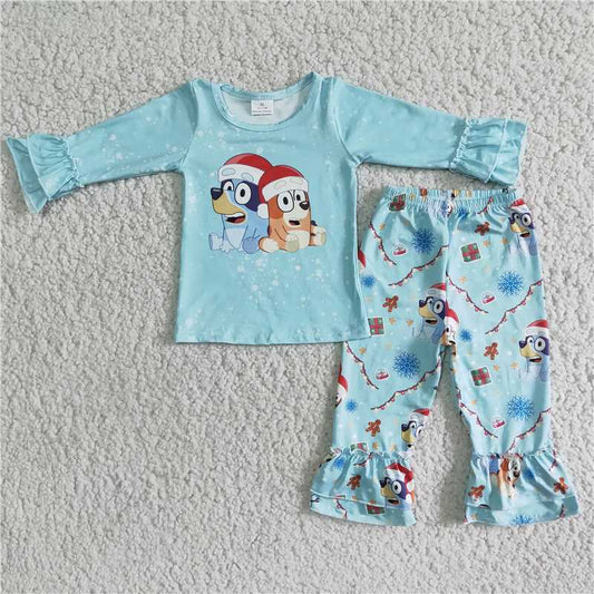 6 B6-14  Baby girls long sleeve trousers suit