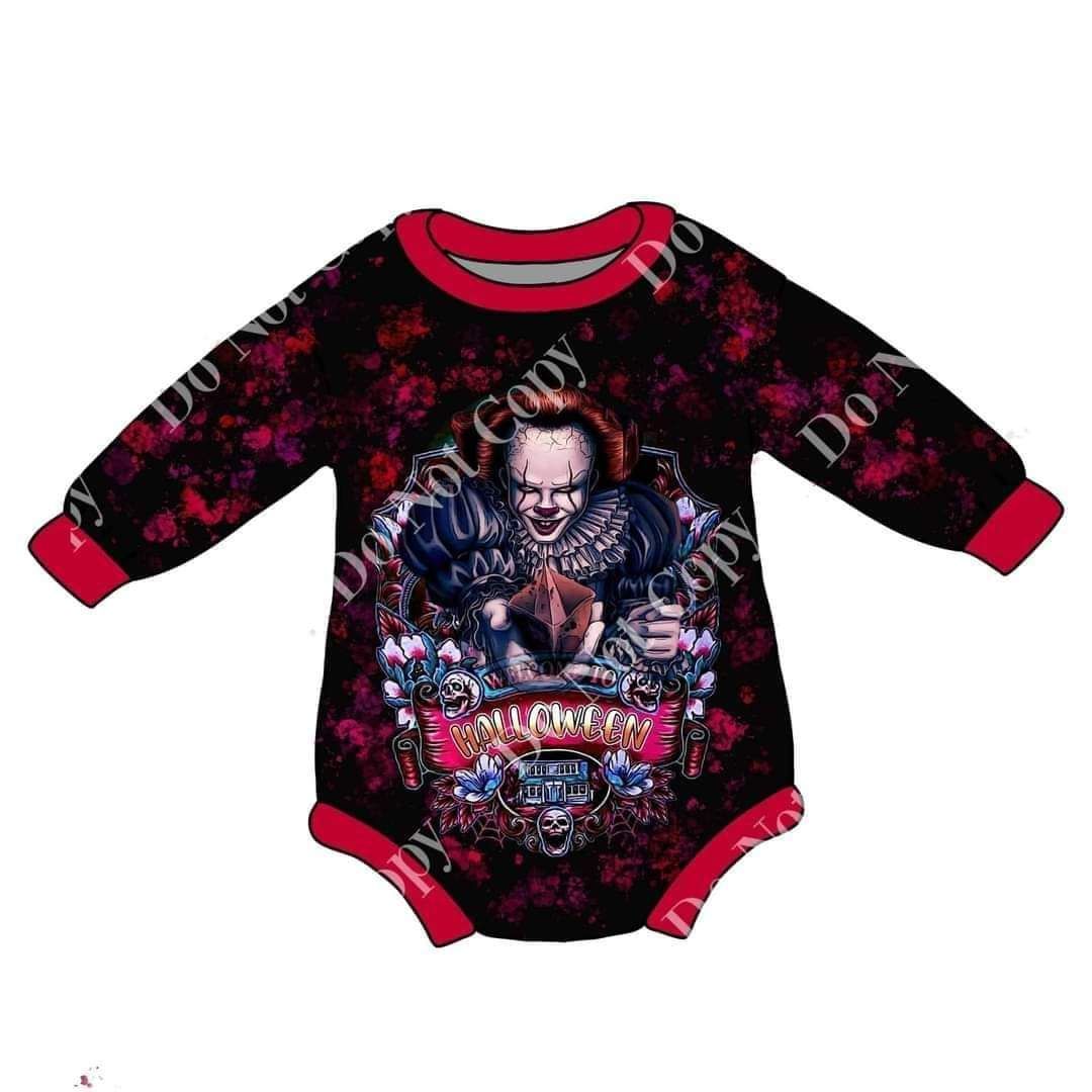LR0078 BABY GIRLS HALLOWEEN SHIRT ROMPER