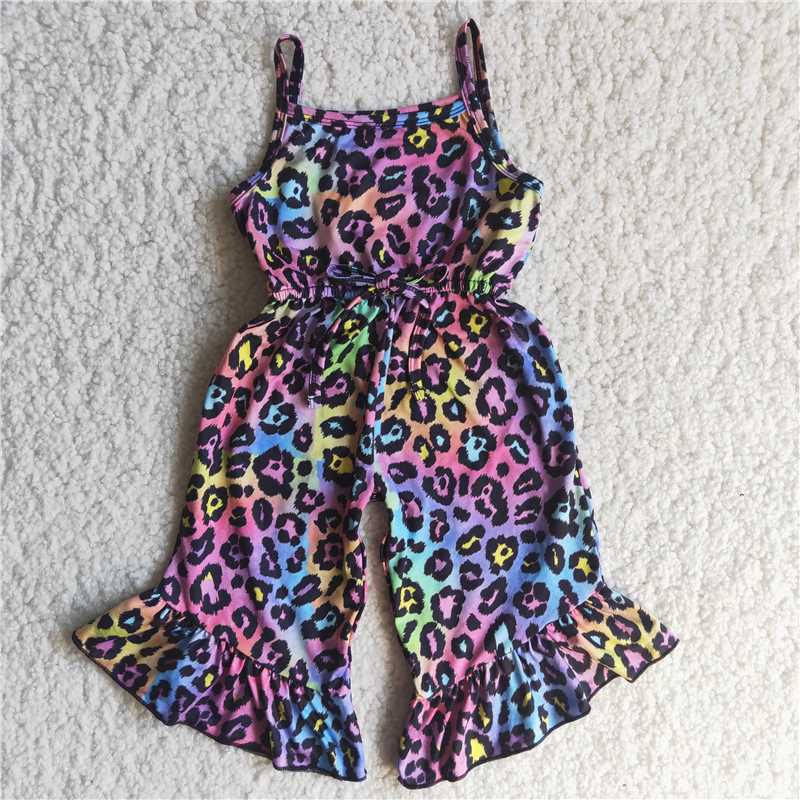 A7-3colorful leopard strap jumpsuit