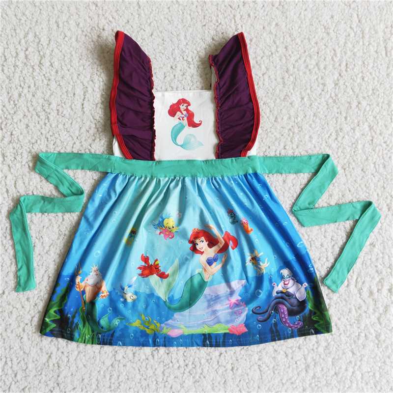 C11-11 New summer cartoon lace sleeve skirt
