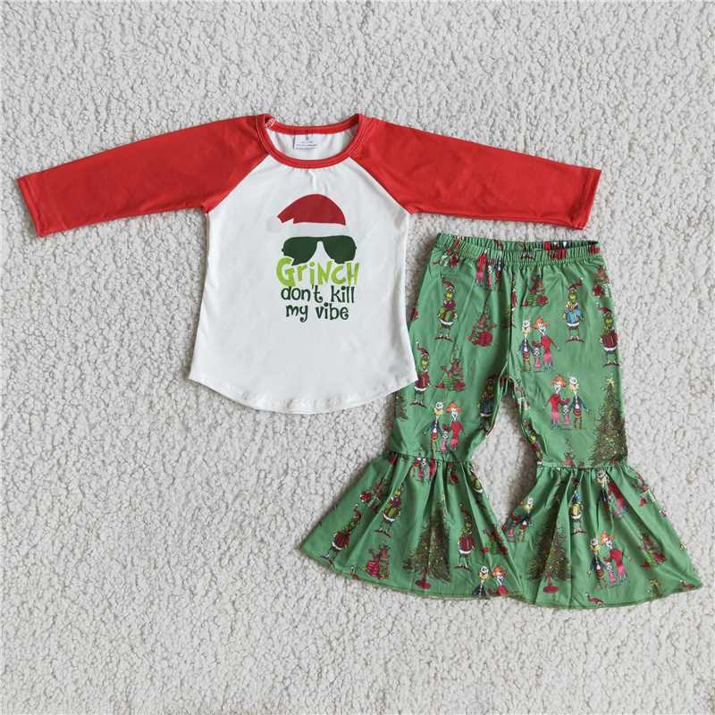 6 A9-20 Baby girls Christmas Red Long Sleeve Suit