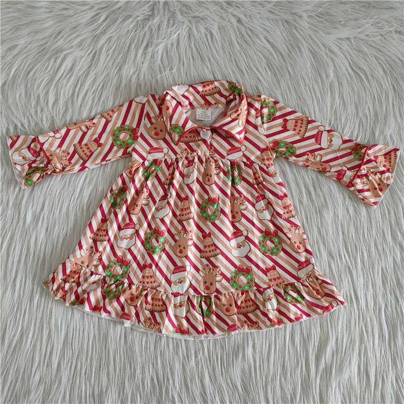 6 A23-12 long sleeve christmas dress