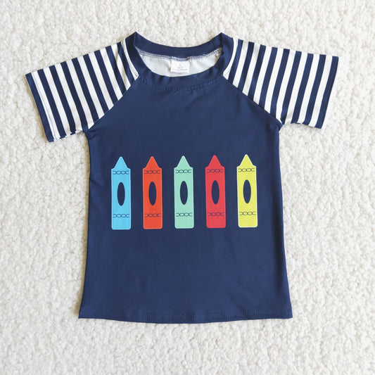A9-13 Pencil Blue Short Sleeve