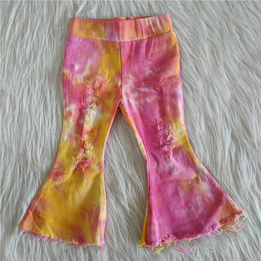 New fashion Pink Tie Dye Jeans	 C15-36