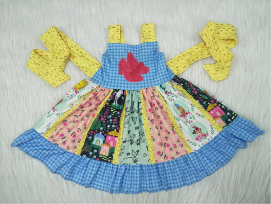 C3-17 New summer floral polka dot strap dress