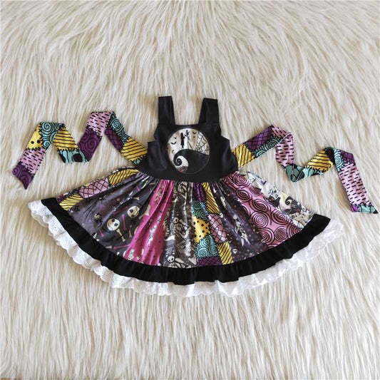 A8-14 New summer floral shoulder strap skirt