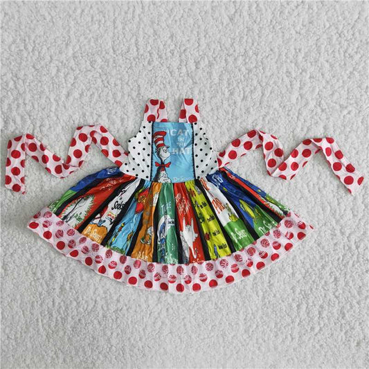 A12-22 New summer Dot Lace Strap Dress