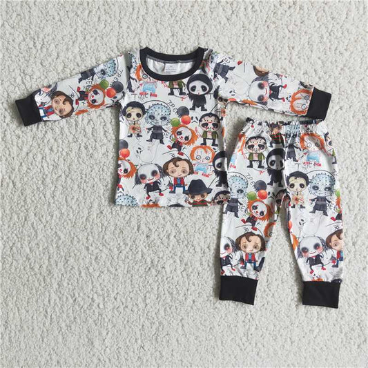 6 B4-4 halloween long sleeve pajama set D 828