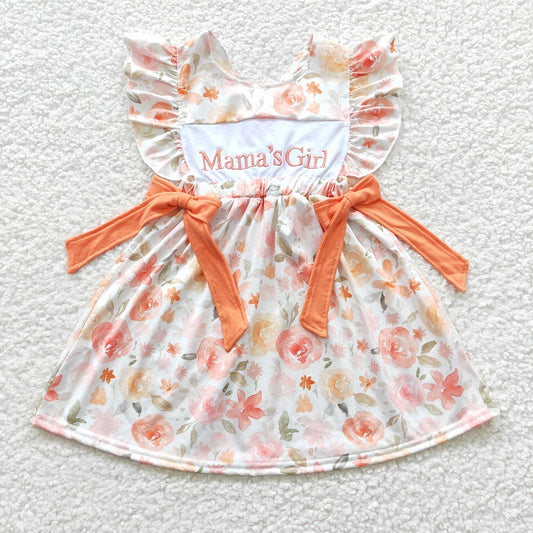 GSD0307 Baby girl clothes embroidery mama's girl mother's day dress