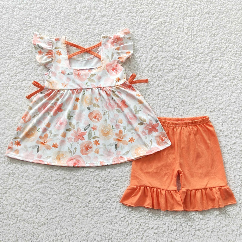 GSSO0235 baby girl clothes embroidery mama's girl mother's day summer outfit